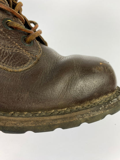 【現状渡し品】【メンズ】  SWEDISH ARMY スウェーデン陸軍 68年製造 60S COMBAT BOOT コンバットブーツ 靴 164-240328-me-19-min サイズ：41 カラー：ブラウン 万代Net店