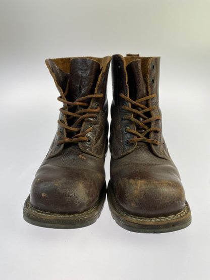 【現状渡し品】【メンズ】  SWEDISH ARMY スウェーデン陸軍 68年製造 60S COMBAT BOOT コンバットブーツ 靴 164-240328-me-19-min サイズ：41 カラー：ブラウン 万代Net店