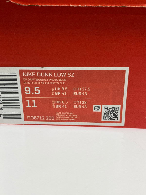 【中古美品】【メンズ】 NIKE ナイキ DO6712-200 DUNK LOW"DARK DRIFTWOOD ダンク ロー SZ "サイズ？" スニーカー シューズ 靴 160-240328-me-10-min サイズ：27.5cm US9.5 カラー：DRIFTWOOD/LT PHOTO BLUE 万代Net店