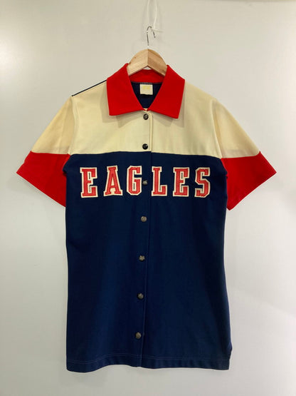 【中古品】【メンズ】  RUSSELL ATHLETIC 70-807's BASEBALL SHIRT ラッセルアスレティック ベースボールシャツ 半袖シャツ トップス 146-240318-yn-25-min カラー：ネイビー 万代Net店