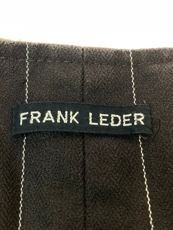 【中古品】【メンズ】 FRANK LEDER フランクリーダー WOOL VEST ウールベスト トップス 145-240318-ab-1-min サイズ：M カラー：ブラウン系 万代Net店