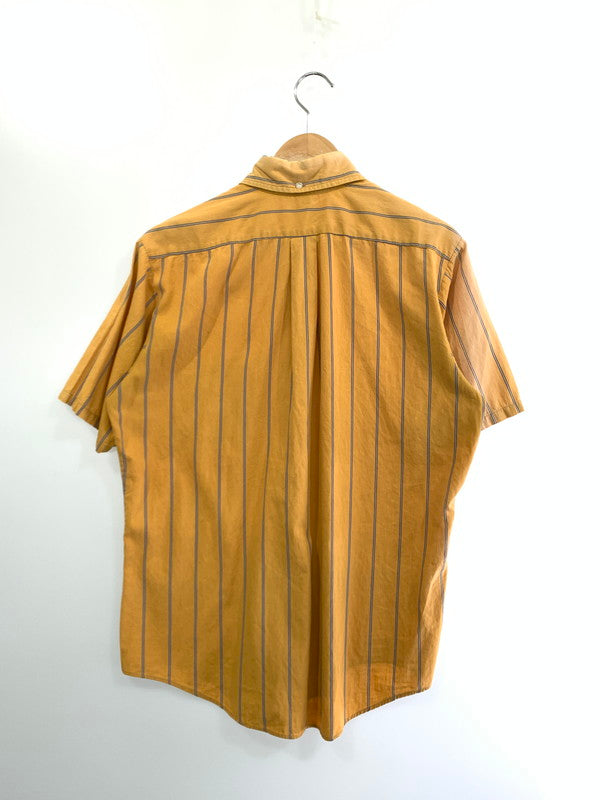 【中古品】【メンズ】  KENNINGTON ケニントン 70-80S S S STRIPE SHIRT ストライプシャツ トップス 146-240831-ks-26-min サイズ：M カラー：イエロー系 万代Net店