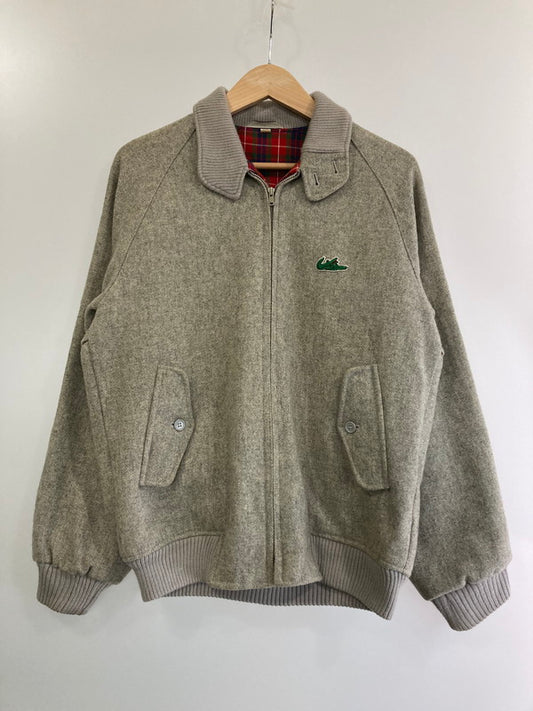 【中古品】【メンズ】  USED WOOL HARRINGTON JACKET ユーズド ウールハリントンジャケット アウター 146-240319-yn-10-min サイズ：L カラー：グレー 万代Net店