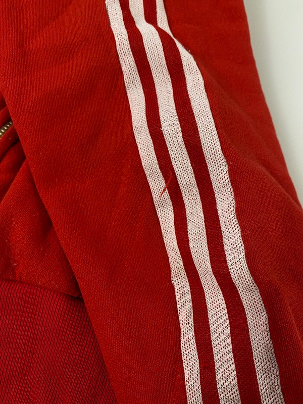 【現状渡し品】【メンズ】 adidas アディダス フランス製 60-70S VENTEX COLLARLESS TRACK JACKET トラックジャケット トップス 146-240410-ks-12-min サイズ：不明 カラー：レッド 万代Net店