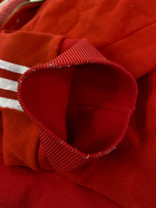 【現状渡し品】【メンズ】 adidas アディダス フランス製 60-70S VENTEX COLLARLESS TRACK JACKET トラックジャケット トップス 146-240410-ks-12-min サイズ：不明 カラー：レッド 万代Net店