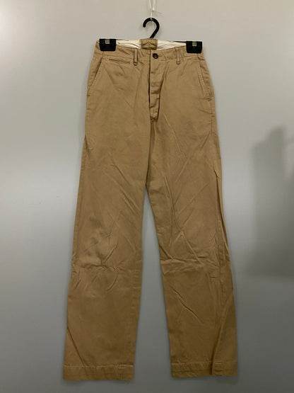 【現状渡し品】【メンズ】  U.S.ARMY アメリカ軍 40S M-1941 CHINO TORUSERS チノパンツ ボトムス 157-240410-ks-22-min サイズ：29×33 カラー：ベージュ系 万代Net店