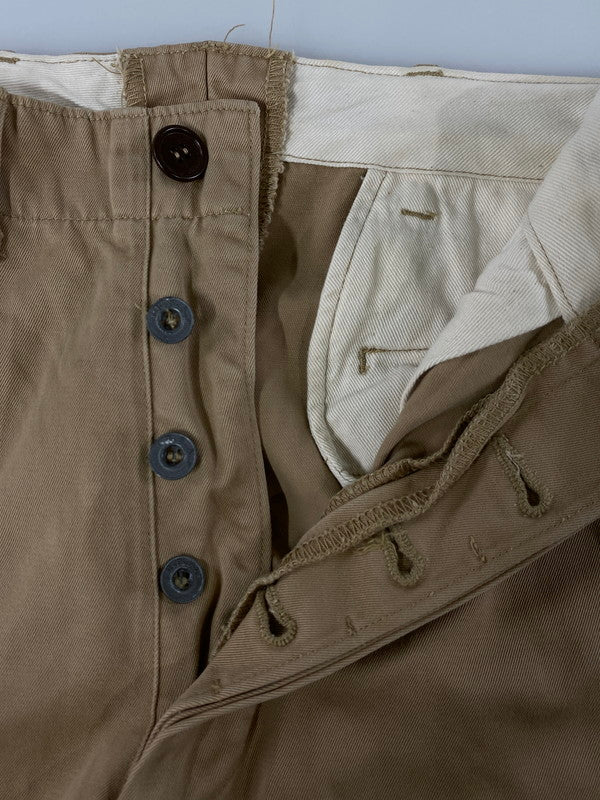 【現状渡し品】【メンズ】  U.S.ARMY アメリカ軍 40S M-1941 CHINO TORUSERS チノパンツ ボトムス 157-240410-ks-22-min サイズ：29×33 カラー：ベージュ系 万代Net店