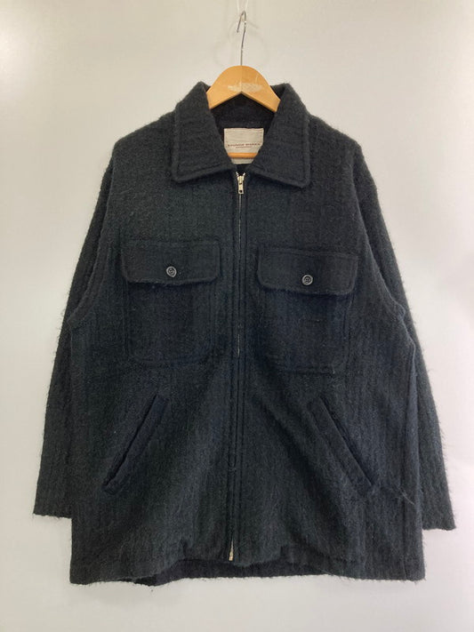 【中古品】【メンズ】 BRUNCH WORKS ブランチワークス WOOL JACKET ウールジャケット アウター 147-240328-me-09-min サイズ：サイズ不明 カラー：ブラック 万代Net店