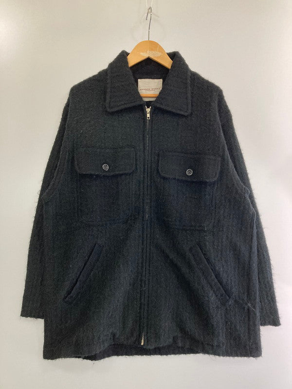 【中古品】【メンズ】  BRUNCH WORKS ブランチワークス WOOL JACKET ウールジャケット アウター 147-240328-me-09-min サイズ：サイズ不明 カラー：ブラック 万代Net店