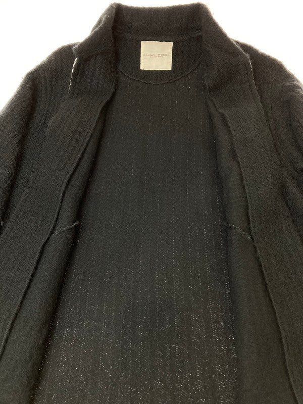 【中古品】【メンズ】 BRUNCH WORKS ブランチワークス WOOL JACKET ウールジャケット アウター 147-240328-me-09-min サイズ：サイズ不明 カラー：ブラック 万代Net店