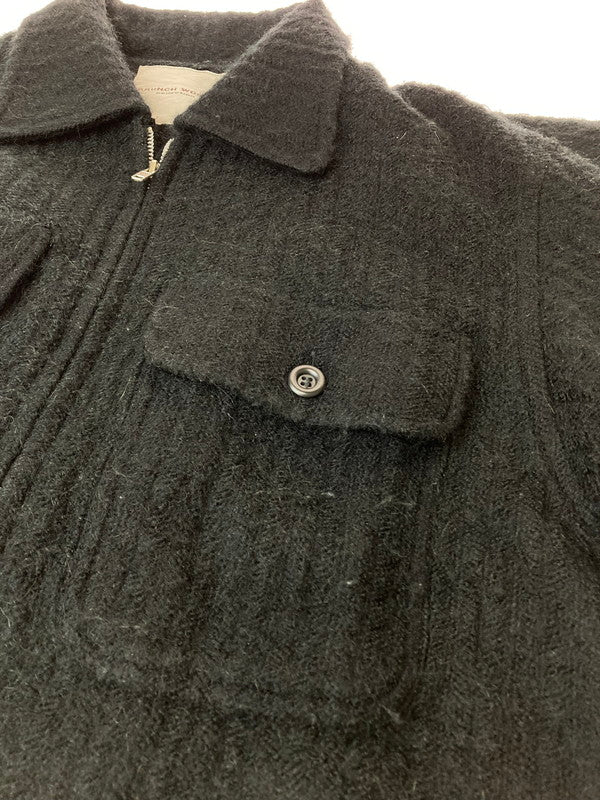 【中古品】【メンズ】 BRUNCH WORKS ブランチワークス WOOL JACKET ウールジャケット アウター 147-240328-me-09-min サイズ：サイズ不明 カラー：ブラック 万代Net店