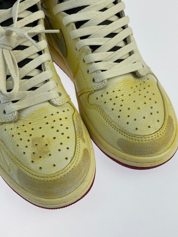 【中古品】【メンズ】  NIKE ナイキ BV1803 106 AIR JORDAN 1 HI OG NRG SNEAKER エアジョーダン ハイ スニーカー シューズ 靴 160-240329-AB-3-min サイズ：27cm カラー：SAIL/WHITE-VARSITY RED 万代Net店