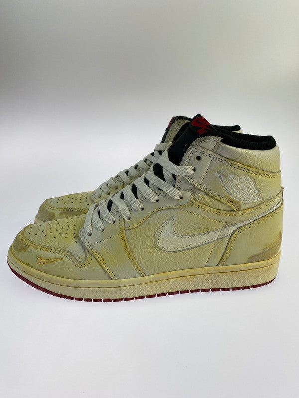 【中古品】【メンズ】  NIKE ナイキ BV1803 106 AIR JORDAN 1 HI OG NRG SNEAKER エアジョーダン ハイ スニーカー シューズ 靴 160-240329-AB-3-min サイズ：27cm カラー：SAIL/WHITE-VARSITY RED 万代Net店