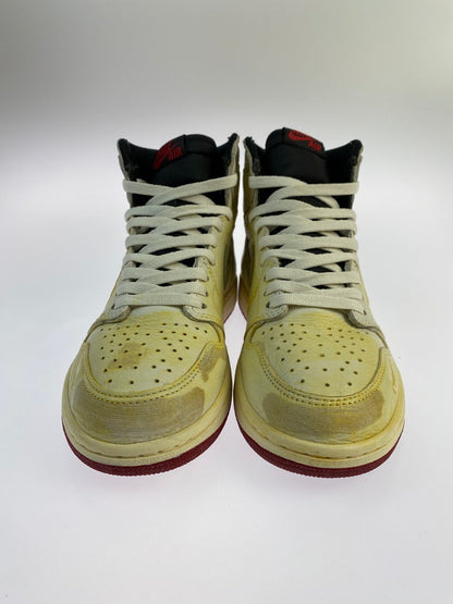 【中古品】【メンズ】  NIKE ナイキ BV1803 106 AIR JORDAN 1 HI OG NRG SNEAKER エアジョーダン ハイ スニーカー シューズ 靴 160-240329-AB-3-min サイズ：27cm カラー：SAIL/WHITE-VARSITY RED 万代Net店