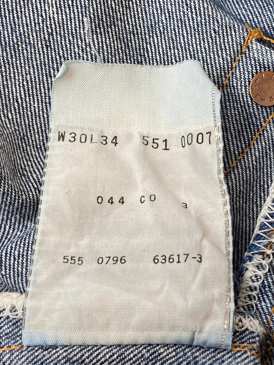 【現状渡し品】【メンズ】 Levi's リーバイス 90'S 551ZXX DENIM PANTS バレンシア製 デニムパンツ ボトムス 157-250824-AS-43-min サイズ：W30×L34 カラー：インディゴ 万代Net店