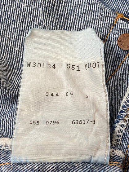 【現状渡し品】【メンズ】 Levi's リーバイス 90'S 551ZXX DENIM PANTS バレンシア製 デニムパンツ ボトムス 157-250824-AS-43-min サイズ：W30×L34 カラー：インディゴ 万代Net店
