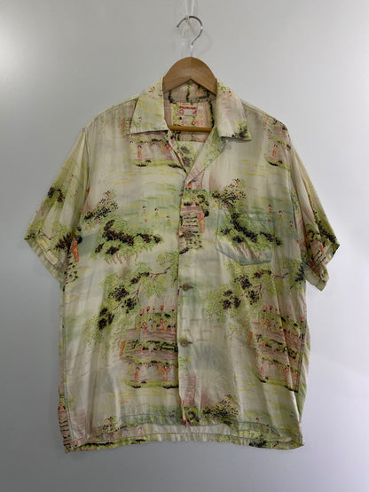 【中古品】【メンズ】  POLUNESIAN SPORTSWEAR ポリネシアンスポーツウエア ハワイ製 1950年代中期-後期 50S HAWAIIAN SHIRT ハワイアンシャツ 146-240404-AB-28-min カラー：マルチカラー 万代Net店