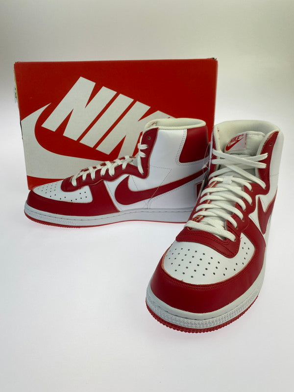 【中古美品】【メンズ】 NIKE ナイキ TERMINATOR HIGH FJ4454-100 ターミネーター ハイ スニーカー靴 160-250424-jt-02-min サイズ：US 11 28.0cm カラー：WHITE/UNIVERSITY RED 万代Net店