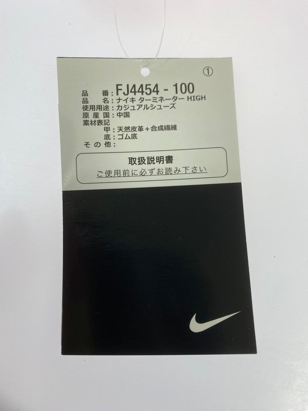 【中古美品】【メンズ】 NIKE ナイキ TERMINATOR HIGH FJ4454-100 ターミネーター ハイ スニーカー靴 160-250424-jt-02-min サイズ：US 11 28.0cm カラー：WHITE/UNIVERSITY RED 万代Net店