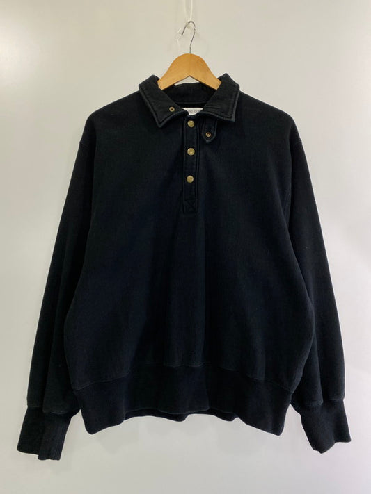 【中古品】【メンズ】  STANDARD JOURNAL スタンダードジャーナル DAISHI NISHINO SWEAT PULLOVER 襟付きスウェットシャツ 140-240404-AB-14-min サイズ：L カラー：ブラック 万代Net店