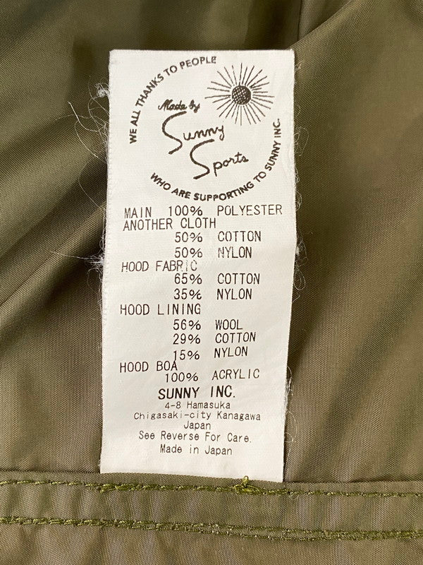 【中古品】【メンズ】 SUNNY SPORTS サニースポーツ M-65 FISHTAIL PARKA フィッシュテール パーカー ライナー付き アウター 145-241002-yn-13-min サイズ：ONE‐SIZE カラー：オリーブグリーン 万代Net店