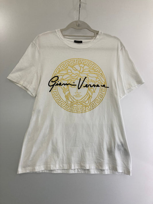 【中古品】【レディース】 VERSACE ヴェルサーチ WHITE GIANNI SS TEE A85760 A228806 ショートスリーブ Tシャツ 半袖Tシャツ トップス 169-240405-yn-11-min サイズ：40 カラー：ホワイト 万代Net店