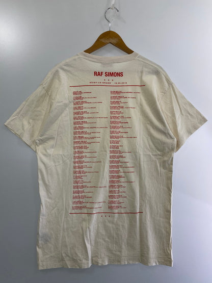 【中古品】【メンズ】  RAF SIMONS ラフシモンズ 201-125 20SS TOUR ANTWERP TEE プリントTシャツ ティーシャツ 141-240404-AB-19-min サイズ：S カラー：アイボリー 万代Net店