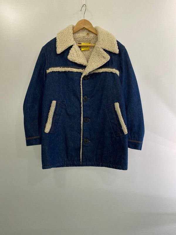 【中古品】【メンズ】  1WEST DENIM BOA COAT 1ウェスト デニム ボアコート アウター 146-240716-yn-16-min サイズ：S カラー：インディゴ 万代Net店