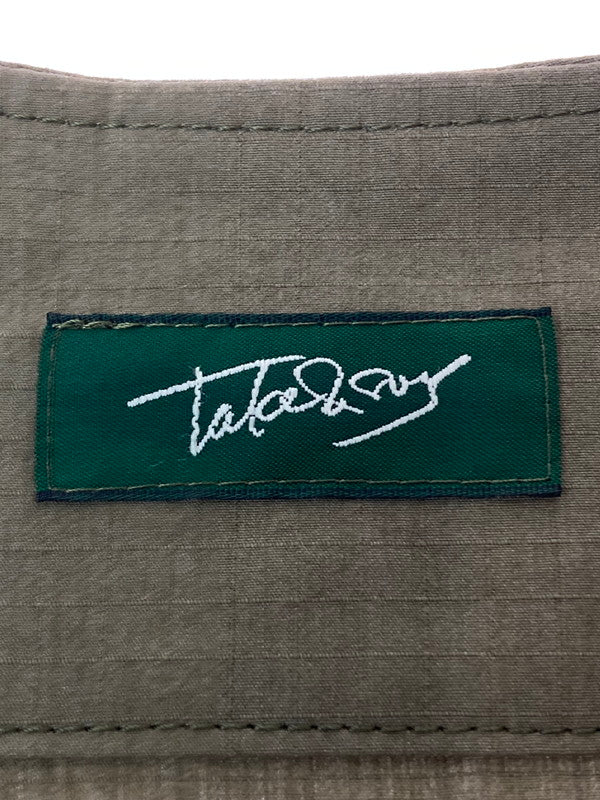 【中古品】【メンズ】  TAKE＆SONS RIP NOCOLLAR JACKET 23102 テイク アンド サンズ ノーカラージャケット ライトアウター 140-240405-yn-03-min サイズ：3 カラー：OLIVE 万代Net店