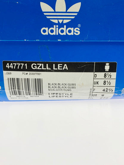 【LIFTる。景品】【中古品】【メンズ】 ADIDAS アディダス 447771 GAZELLE LEATHER SNEAKER スニーカー シューズ 靴 161-240331-AB-5-min サイズ：27cm カラー：BLACK/BLACK/GUM5 万代Net店