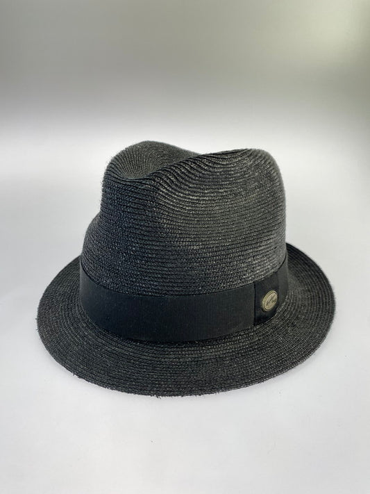 【中古品】【メンズ】 Borsalino ボルサリーノ BJ-103 ストローハット 帽子 185-240414-AB-5-min サイズ：L カラー：ブラック 万代Net店