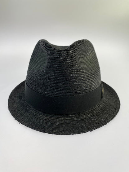 【中古品】【メンズ】 Borsalino ボルサリーノ BJ-103 ストローハット 帽子 185-240414-AB-5-min サイズ：L カラー：ブラック 万代Net店