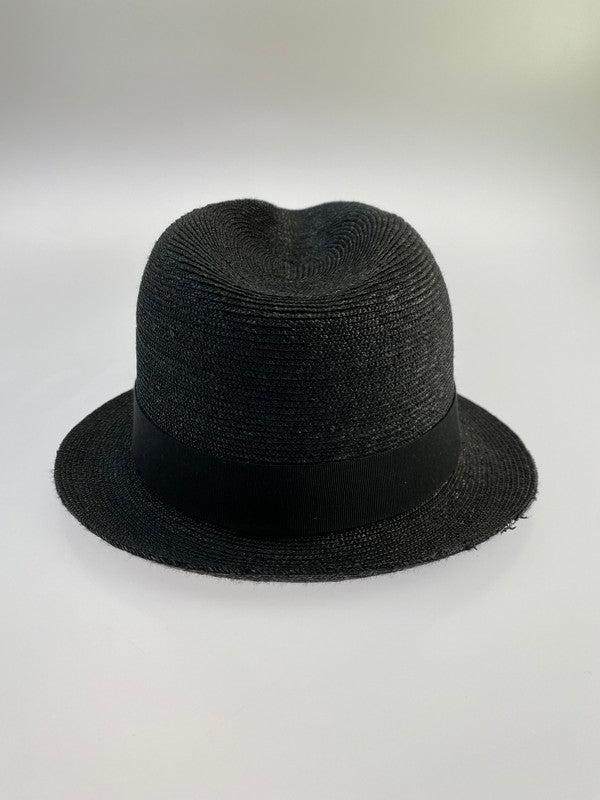 【中古品】【メンズ】 Borsalino ボルサリーノ BJ-103 ストローハット 帽子 185-240414-AB-5-min サイズ：L カラー：ブラック 万代Net店