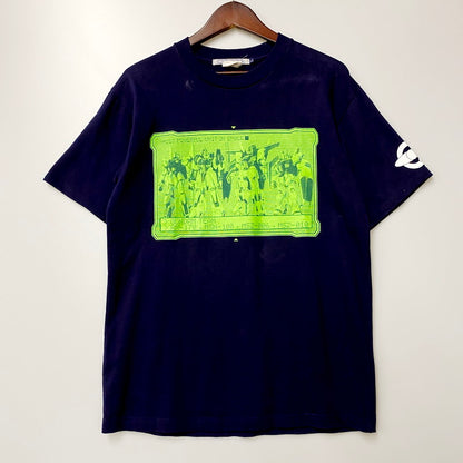 【中古品】【メンズ】  COSPA コスパ 機動戦士Zガンダム 00S PRINT TEE プリント Tシャツ 半袖 トップス 146-240625-mm-6-izu サイズ：L カラー：ネイビー 紺 万代Net店