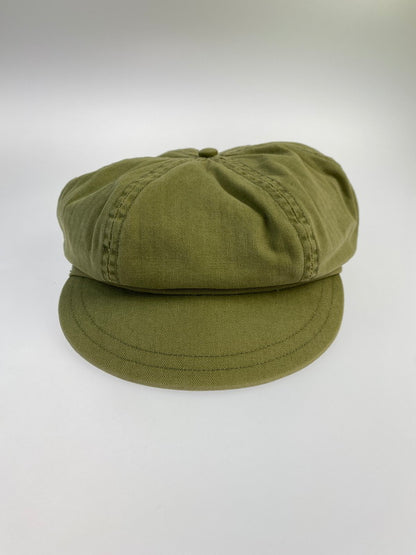 【中古品】【メンズ】 RRL ダブルアールエル 26292 HERRINGBONE WORK CAP ヘリンボーンワークキャップ 帽子 185-240414-AB-2-min サイズ：M カラー：カーキ 万代Net店