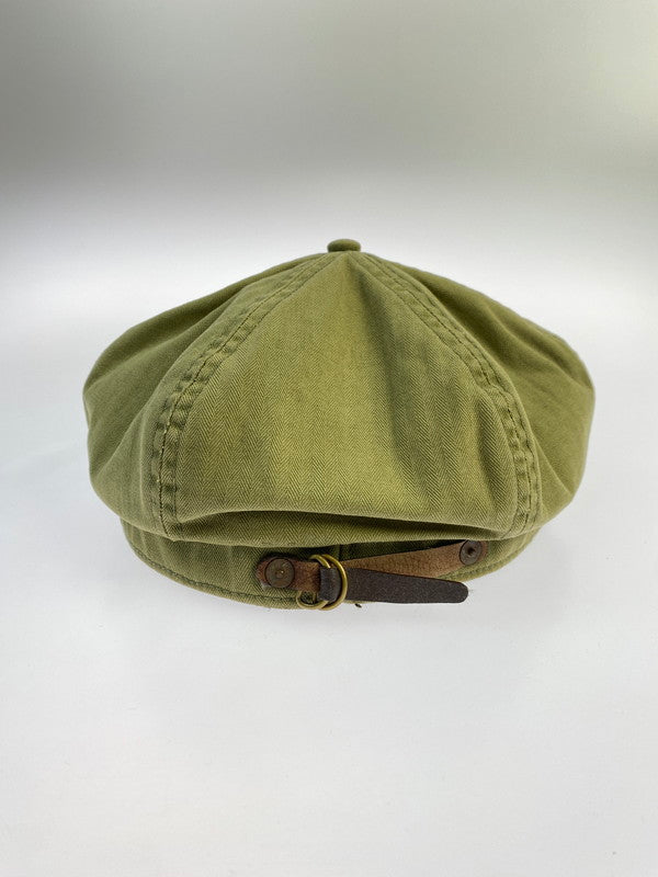 【中古品】【メンズ】 RRL ダブルアールエル 26292 HERRINGBONE WORK CAP ヘリンボーンワークキャップ 帽子 185-240414-AB-2-min サイズ：M カラー：カーキ 万代Net店