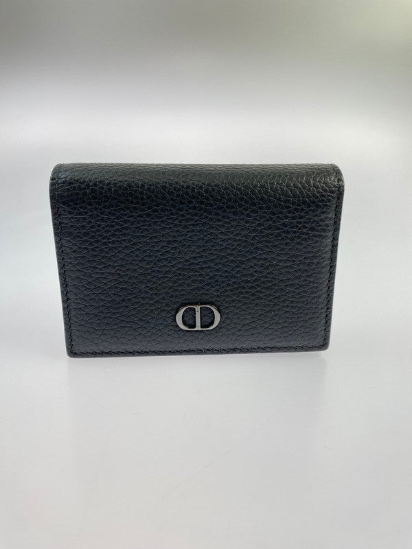 【LIFTる。景品】【中古品】【メンズ】 Dior ディオール  2ESCH136CDI グレインドカーフ カードケース 名刺入れ ビジネスカードホルダー 181-240406-me-04-min カラー：ブラック 黒 万代Net店