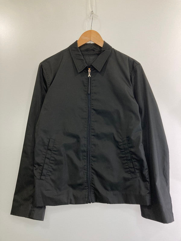 【中古品】【メンズ】 PRADA プラダ NYLON SWINGTOP JACKET ナイロン スイングトップ ジャケット アウター  141-240403-as-02-min サイズ：S カラー：ブラック 万代Net店