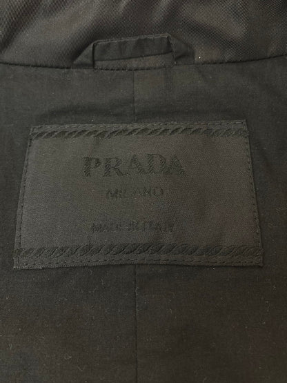 【中古品】【メンズ】 PRADA プラダ NYLON SWINGTOP JACKET ナイロン スイングトップ ジャケット アウター  141-240403-as-02-min サイズ：S カラー：ブラック 万代Net店