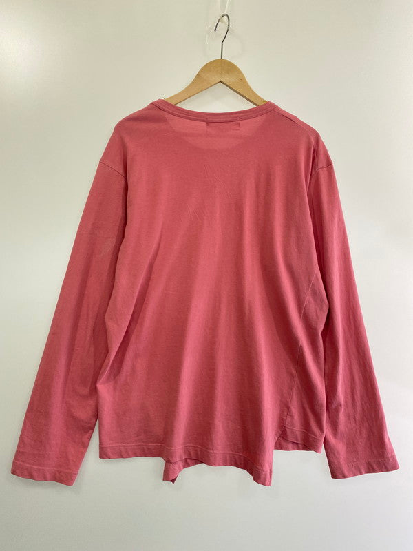 【中古品】【メンズ】 COMME des GARCONS SHIRT コムデギャルソンシャツ LACOSTE KNIT LONG SLEEVE T-SHIRT 長袖 Tシャツ ティーシャツ 140-240630-as-20-min サイズ：L カラー：ピンク 万代Net店