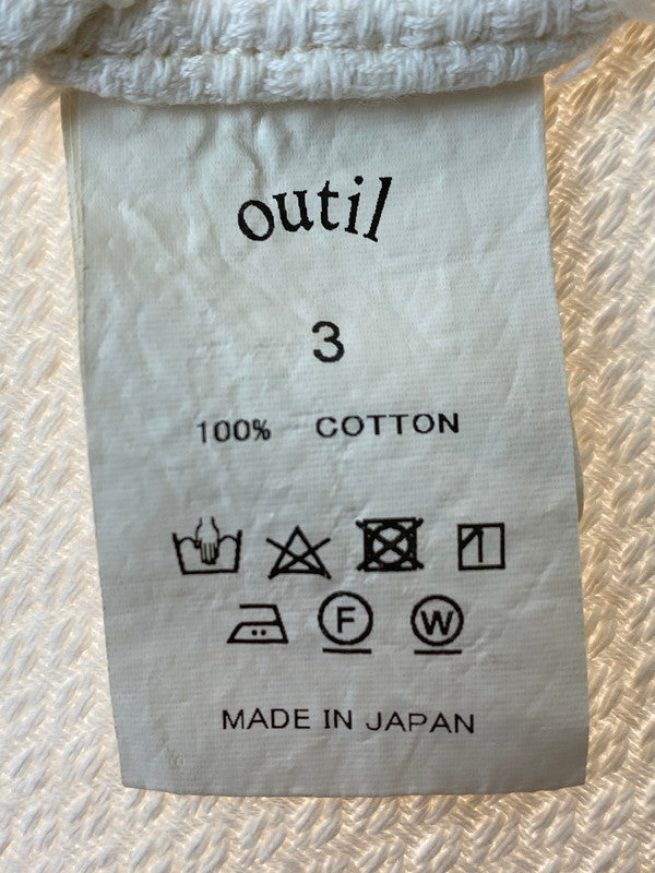 【現状渡し品】【メンズ】  OUTIL ウティ COTTON SET UP コットン セットアップ トップス ボトムス 140-240411-ks-02-min サイズ：トップス3/ボトムス2 カラー：ベージュ系 万代Net店