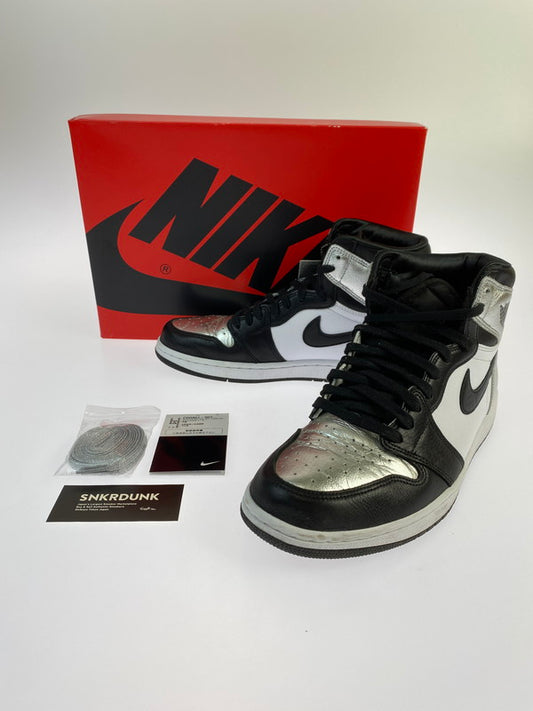 【中古品】【メンズ】 NIKE ナイキ CD0461-001 WMNS AIR JORDAN 1 HIGH OG SNEAKERS スニーカー シューズ 靴 160-240405-ks-03-min サイズ：28cm カラー：BLACK/BLACK-METALLIC SILVER 万代Net店