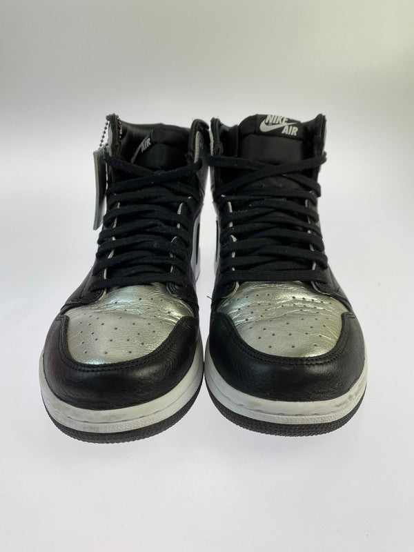 【中古品】【メンズ】 NIKE ナイキ CD0461-001 WMNS AIR JORDAN 1 HIGH OG SNEAKERS スニーカー シューズ 靴 160-240405-ks-03-min サイズ：28cm カラー：BLACK/BLACK-METALLIC SILVER 万代Net店