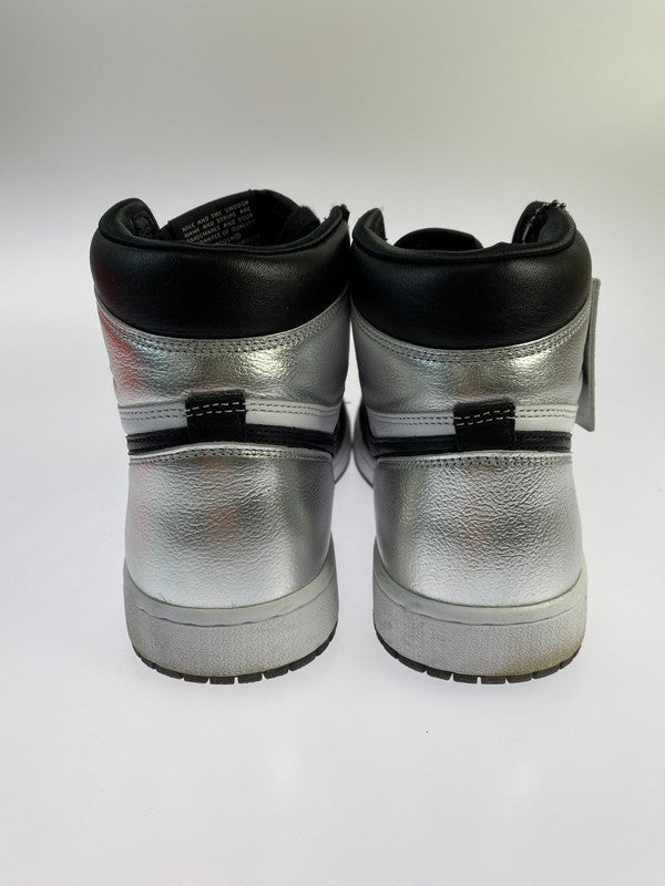 【中古品】【メンズ】 NIKE ナイキ CD0461-001 WMNS AIR JORDAN 1 HIGH OG SNEAKERS スニーカー シューズ 靴 160-240405-ks-03-min サイズ：28cm カラー：BLACK/BLACK-METALLIC SILVER 万代Net店