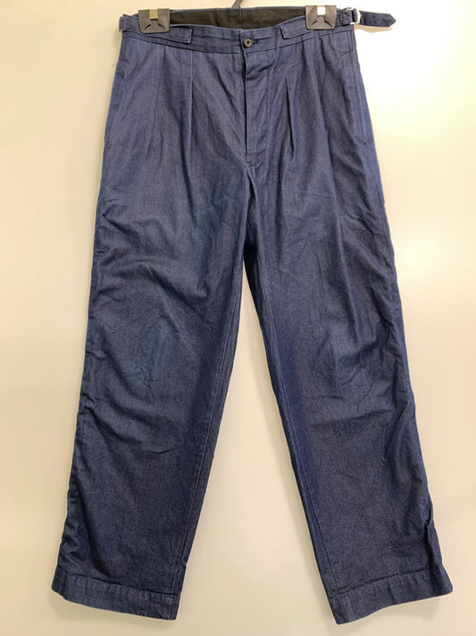 【中古品】【メンズ】  SHINYA KOZUKA シンヤコズカ SIDE BELT DENIM PANT デニムパンツ ボトムス 151-240713-ks-46-min サイズ：1 カラー：ネイビー 万代Net店