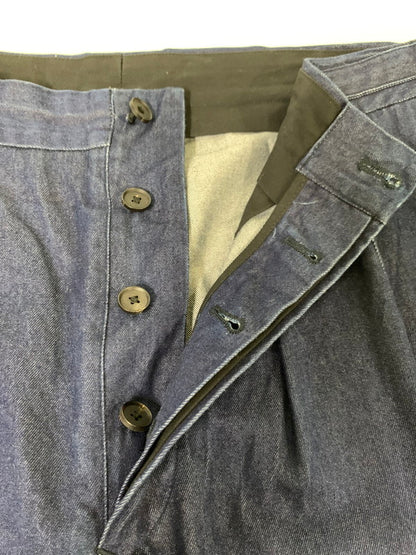 【中古品】【メンズ】  SHINYA KOZUKA シンヤコズカ SIDE BELT DENIM PANT デニムパンツ ボトムス 151-240713-ks-46-min サイズ：1 カラー：ネイビー 万代Net店