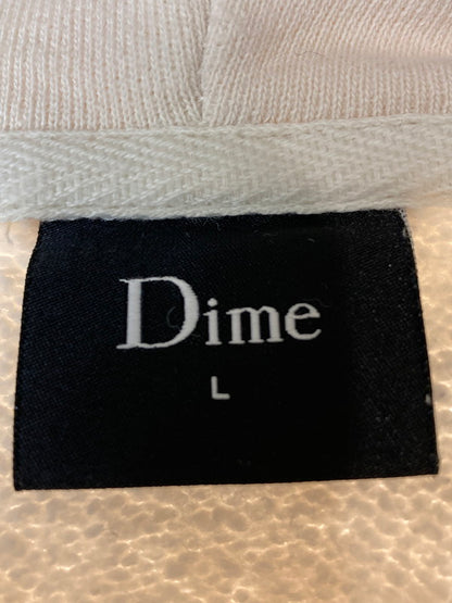 【中古品】【メンズ】  DIME ダイム ARCH LOGO HOODIE プルオーバーパーカー 140-240401-AB-12-min サイズ：L カラー：アイボリー系 万代Net店