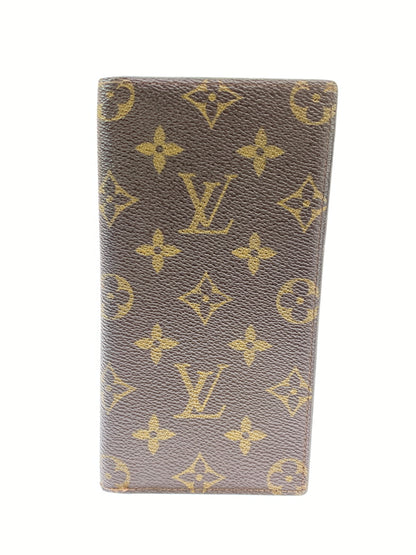 【中古品】【メンズ/レディース】 LOUIS VUITTON ルイ・ヴィトン 製造番号864 AN 1986年製 80S モノグラム 二つ折り長財布 179-260713-KS-04-min カラー：ブラウン 万代Net店