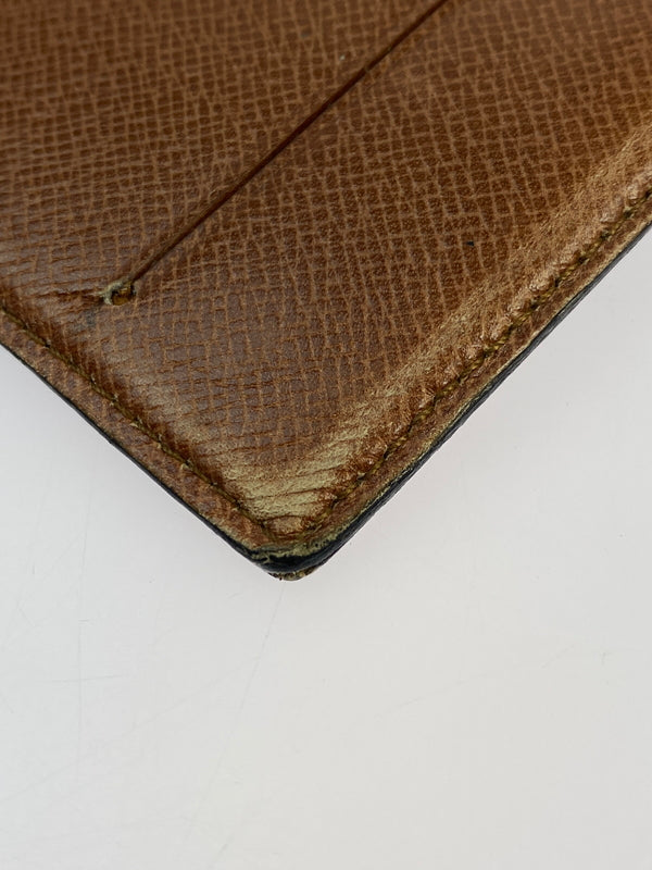 【中古品】【メンズ/レディース】 LOUIS VUITTON ルイ・ヴィトン 製造番号864 AN 1986年製 80S モノグラム 二つ折り長財布 179-260713-KS-04-min カラー：ブラウン 万代Net店
