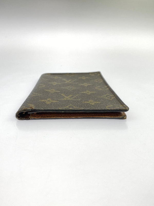 【中古品】【メンズ/レディース】 LOUIS VUITTON ルイ・ヴィトン 製造番号864 AN 1986年製 80S モノグラム 二つ折り長財布 179-260713-KS-04-min カラー：ブラウン 万代Net店